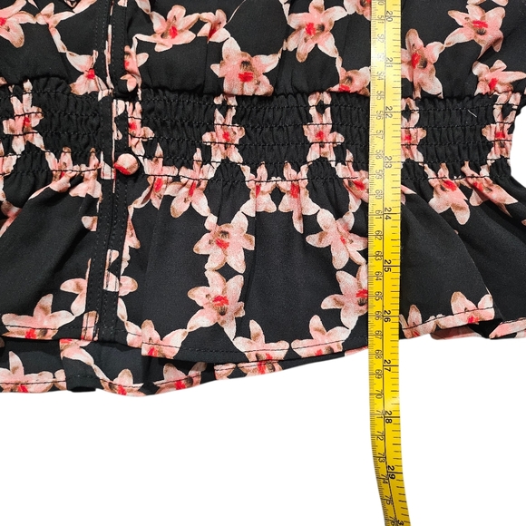 Karl Lagerfeld Sleeveless Button Up Drop Waist Blouse Large - Picture 5 of 9